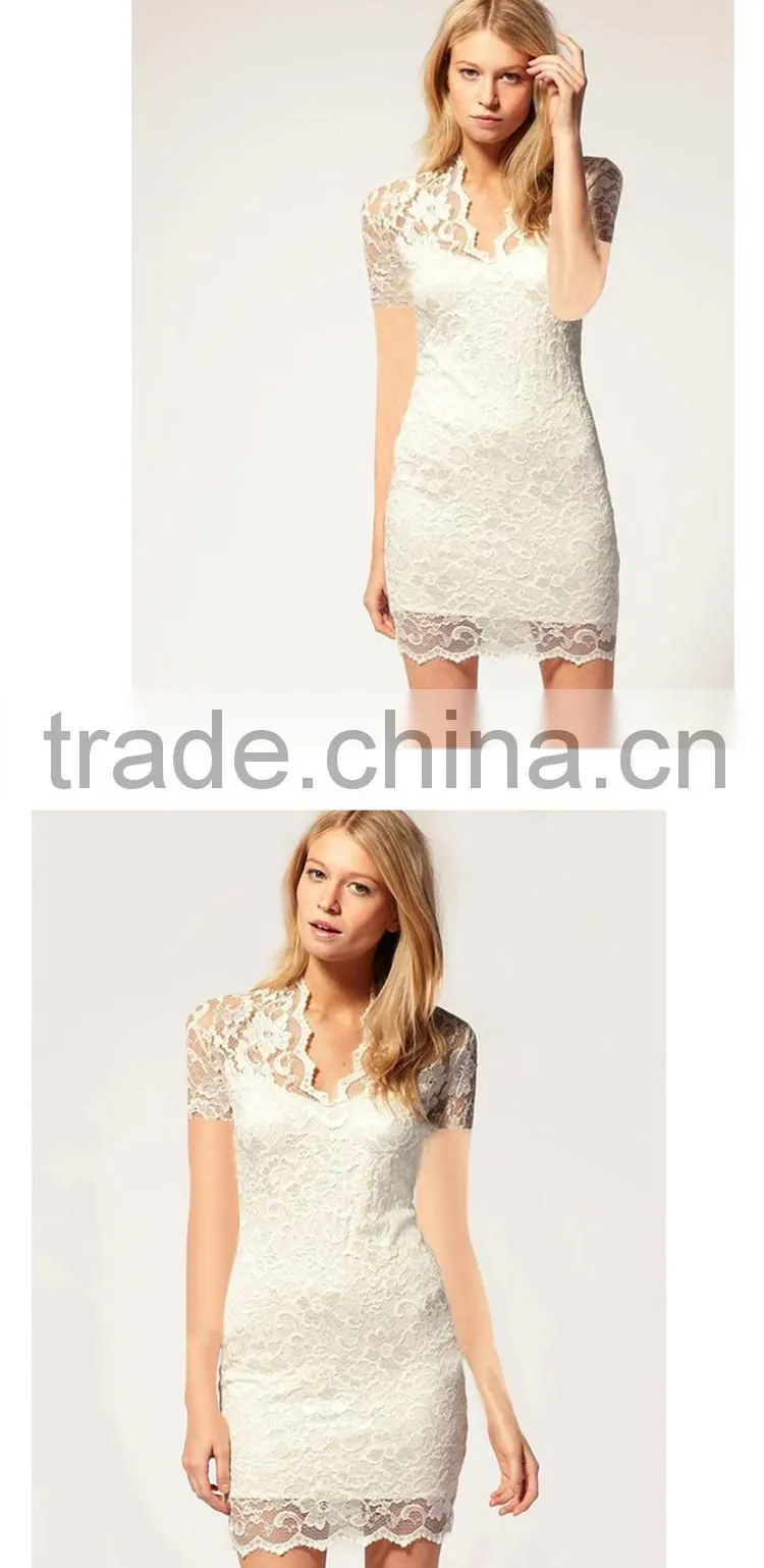 V Collar Fashion Dress Sexy Slim Evening Dress Sex Prom Dress
