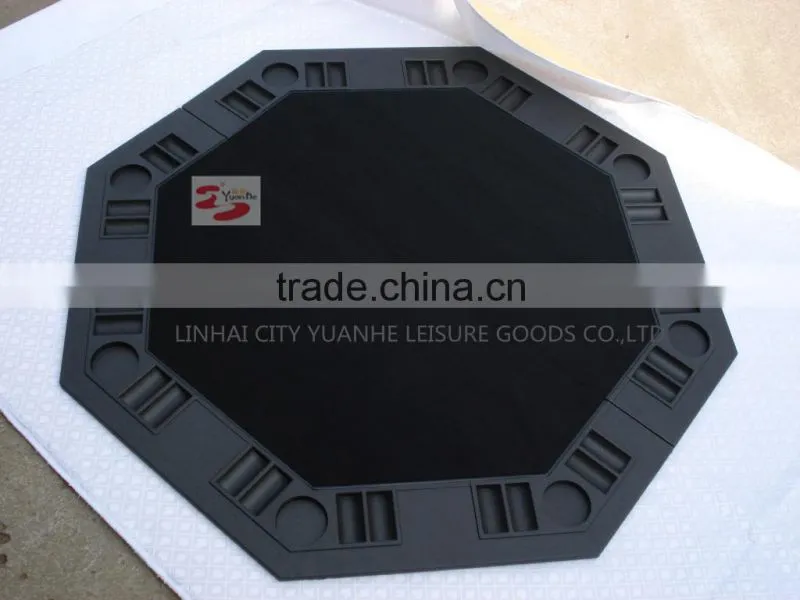 Green Color Plastic Moulded 2 Fold Poker Table Top