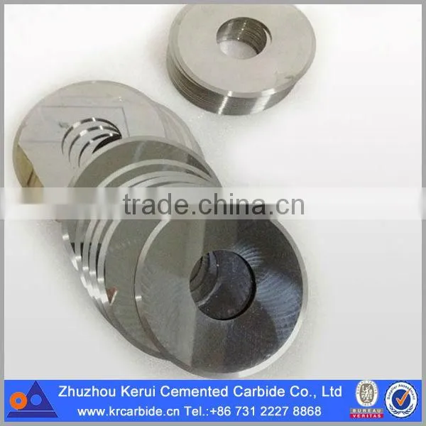 Tungsten Carbide Cutter circular blade knife/ Tungsten carbide disc cutter/ Round tungsten carbide cutters