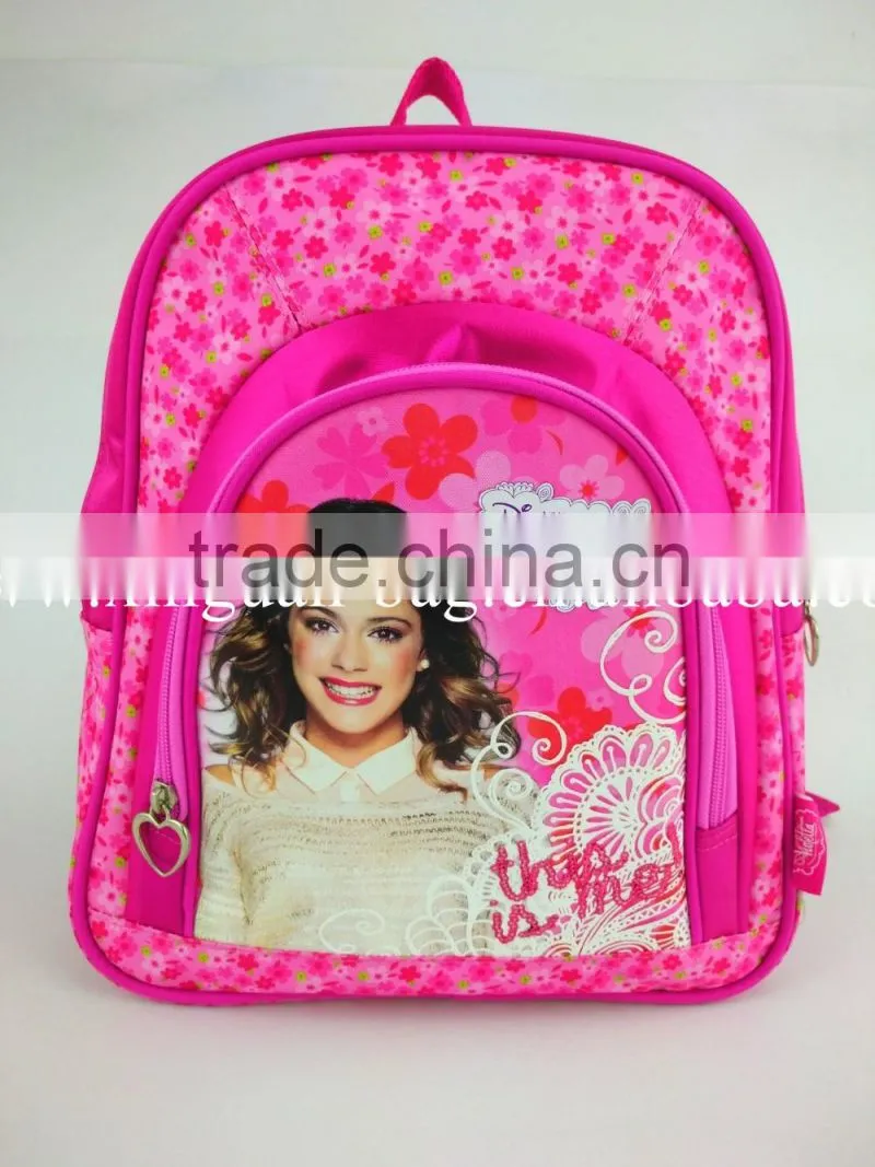 printed polyester girl mini backpack