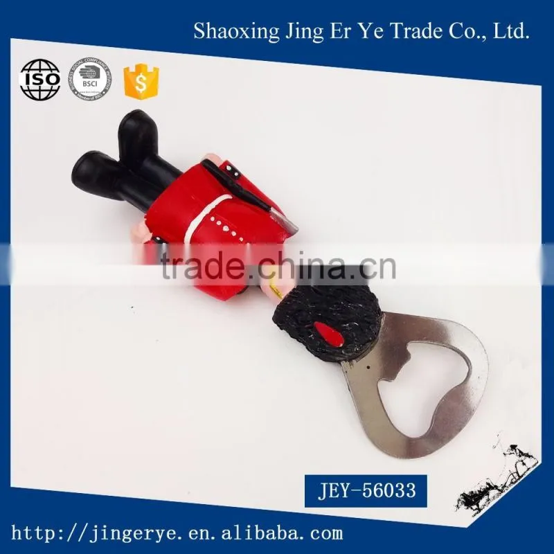 resin character shape design beer bottle opener
