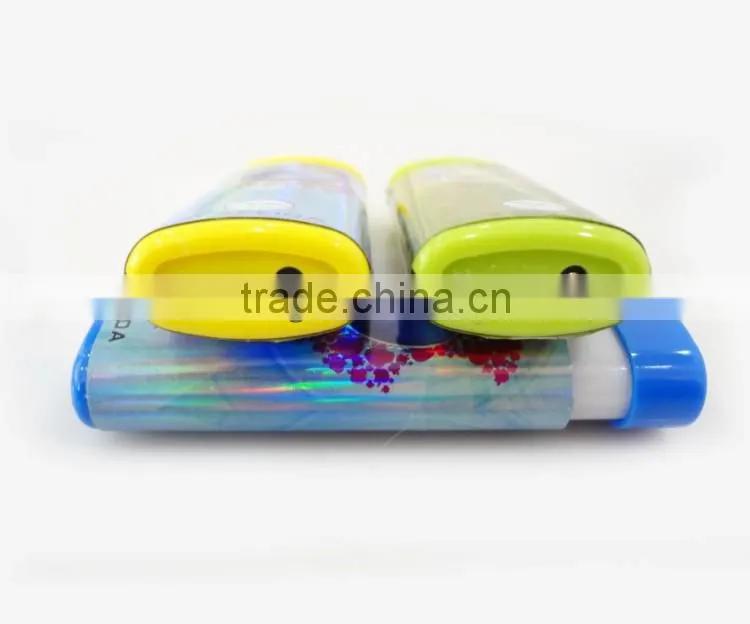 novelty gas refill electronic windproof cigarette lighter with custom picture