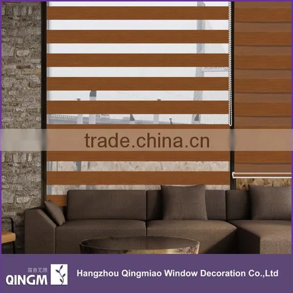 Best Price Horizontal Pattern Polyester Material Blackout Window Blinds