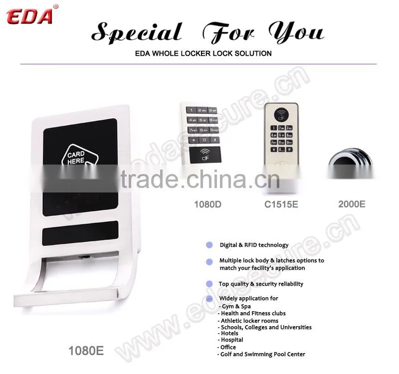 Gym Swipe Card Metal Cabinet Door Lock