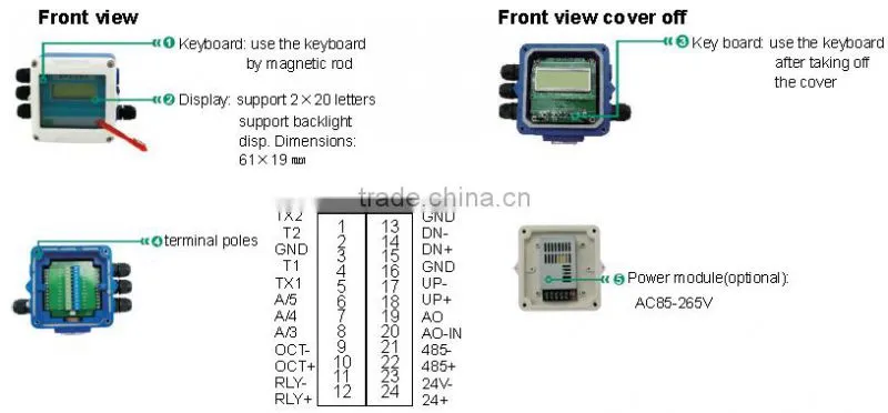 economical low cost ultrasonic water flow meter