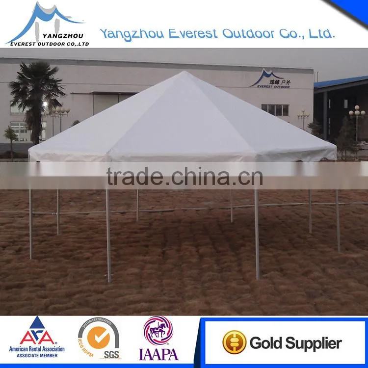 2015 New Style Top qualiity white 20x20 PVC family frame tent