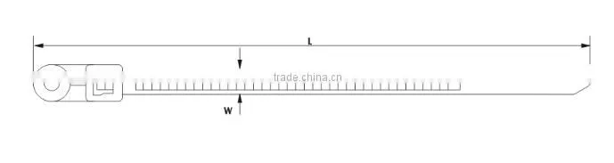 WL-02 mountable head tie/releasable cable tie