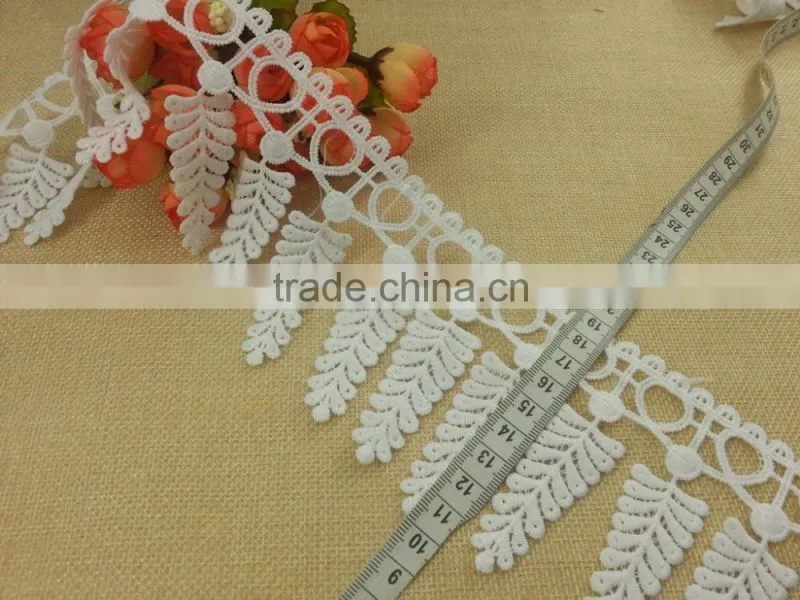 2015 New Arrive Cotton emboridery lace for ladies dress -- H1663