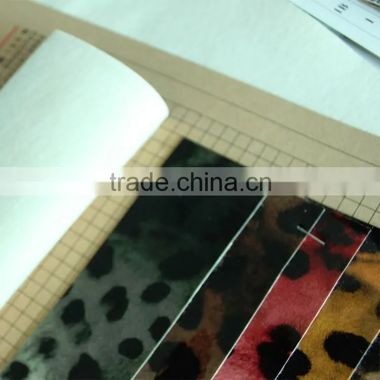 pearl shiny glossy pu leather with Leonpard pattern for lady handbags artificial pu leather