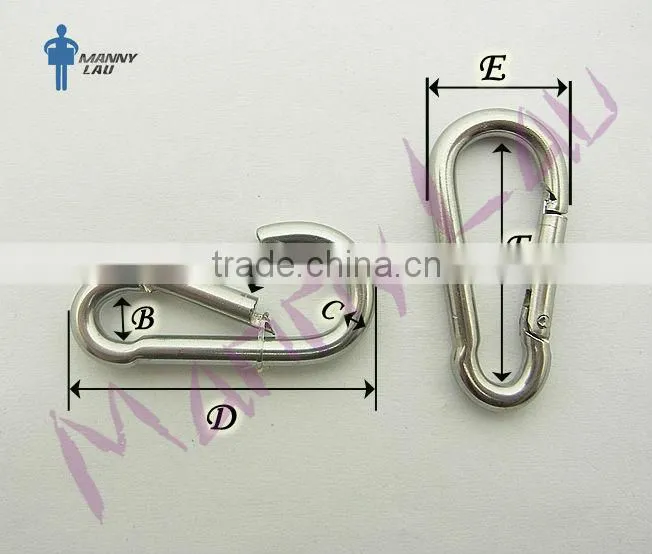 DongguanJinyu 40mm small stainless steel carabiner/hardware snap hook/s carabiner