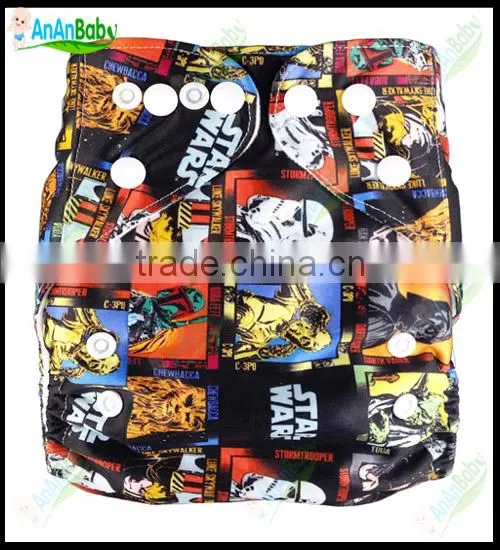Cuties Cartoon Character All In One Comfortable Best Baby Cloth Diapers