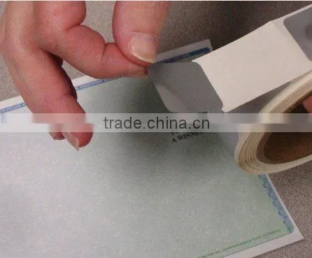 Silver adhesive sticker