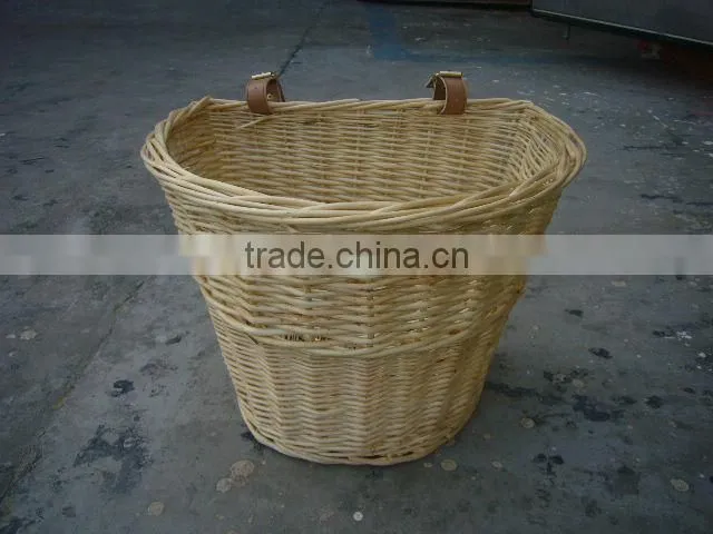 different color wicker bicycle front basket pruduct for sale