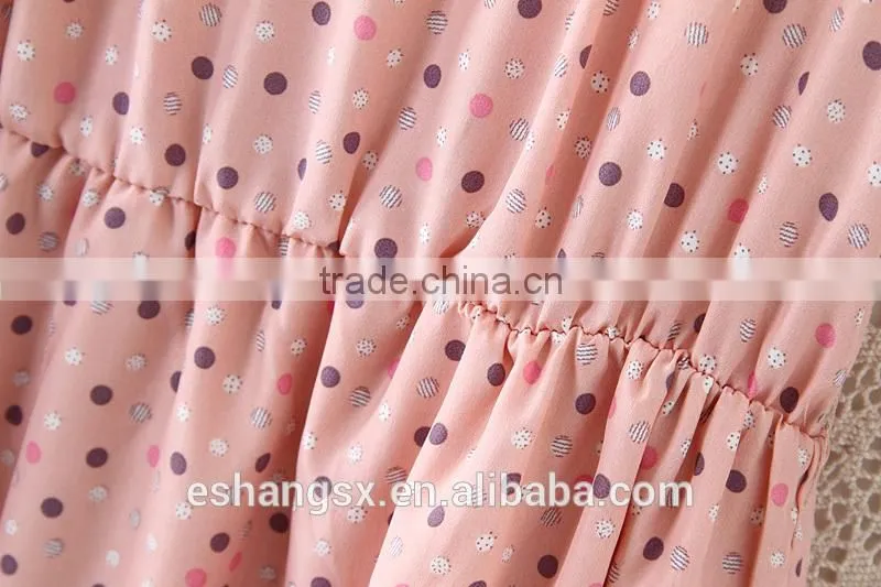 Ladies chiffon and lace tulle dress