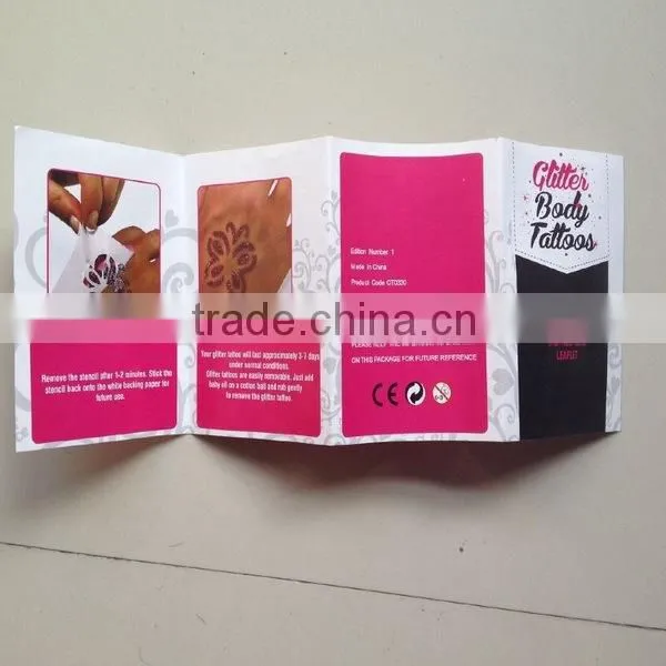 DIY body glue art glitter tattoo kit