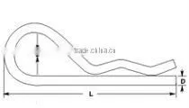 Steel zinc plated spring Pin /Industry Hair Pin / Grip Clip (Single Spire) in Rigging Manufacturer