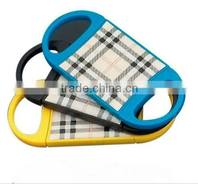 blue plastic cigar cutter