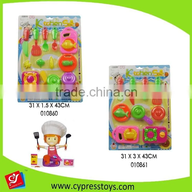 Pretend Play Toy Cookware Plastic Kitchen Tableware Toys Educational Play set