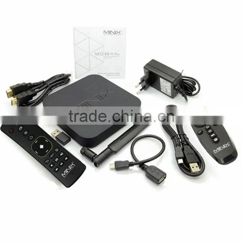 2016 Minix Neo x8-h Amlogic S812 android 4.4 tv box 2.0ghz 2G RAM 16G Flash Bluetooth 4K*2K Minix Neo x8-h plus Roofull