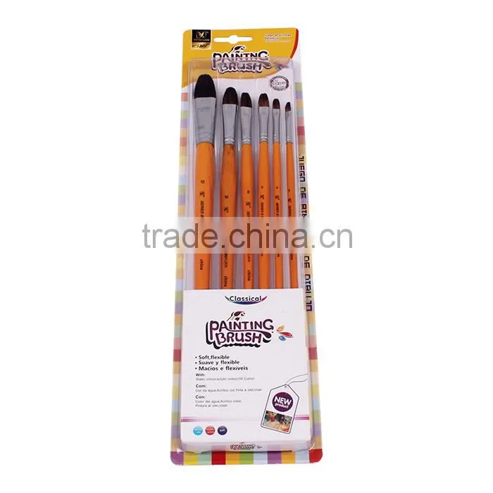 Wood Handle Nylon Material Hair Artist Brush Gift Set Paint Brush Hair Brush