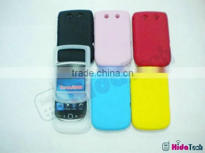 Silicone gel cover case For Blackberry 9800, silicone gel case for blackberry