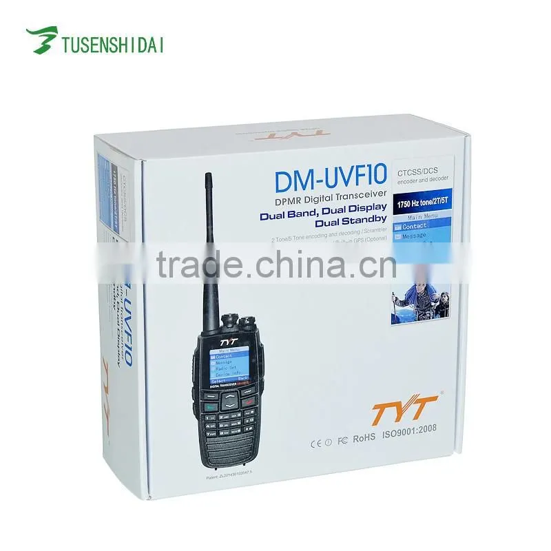 Dual Band VHF&UHF Two Way Radio TYT DM-UVF10 5W Walkie Talkie DPMR Digital Ham Transceiver
