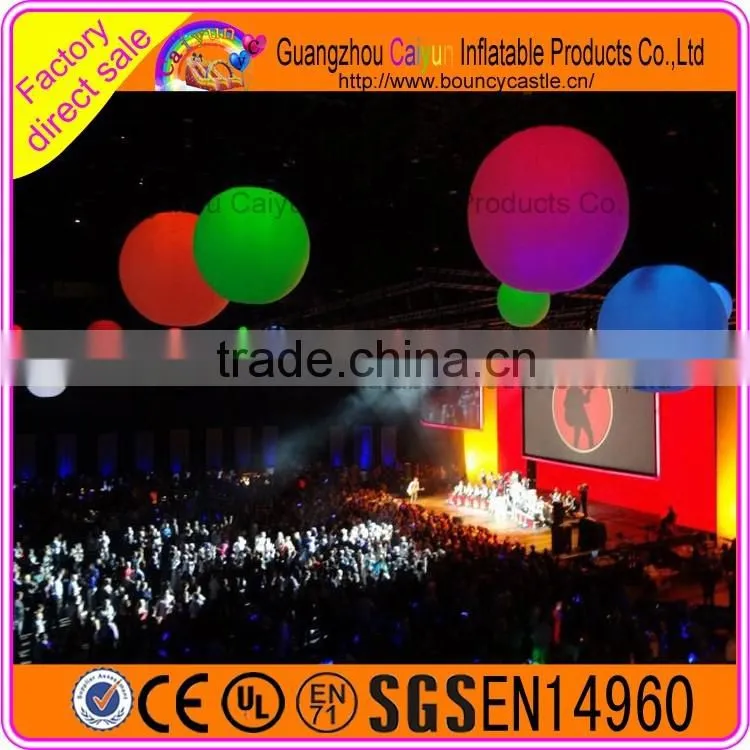 LED inflatable hanging ball/inflatable led balloon factory direct sale