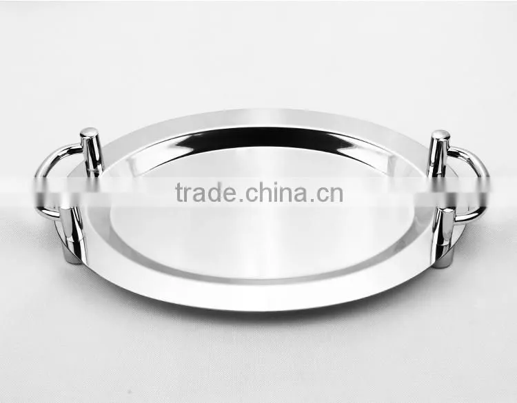 new products of gold rim stainless steel mirror polishing dinner plates for weddings
