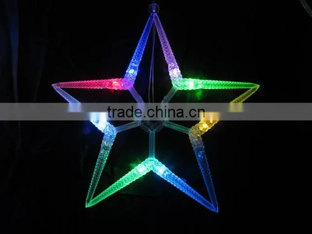Outdoor christmas star string lights,led falling star lights,star shaped pendant lighting