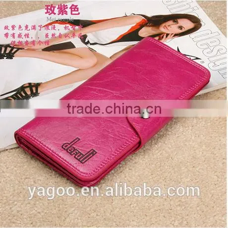 women fashion colorfur leather purse, wallet wholesale in guangzhou