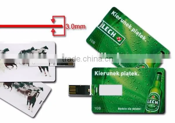 The Thinnest Credit Card Usb Flash Drive 8gb with flip chipset