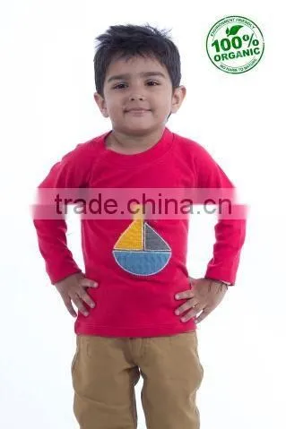 Newest style organic cotton latest shirt designs for boys