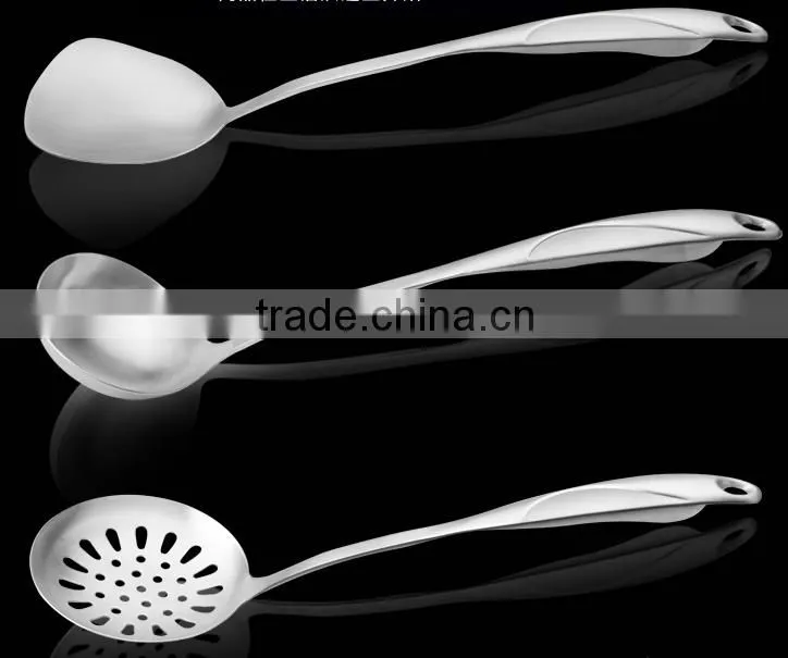 Mirror Finish Stainless Steel Kitchen Utensil 304 Serving Cooking Utensil Set