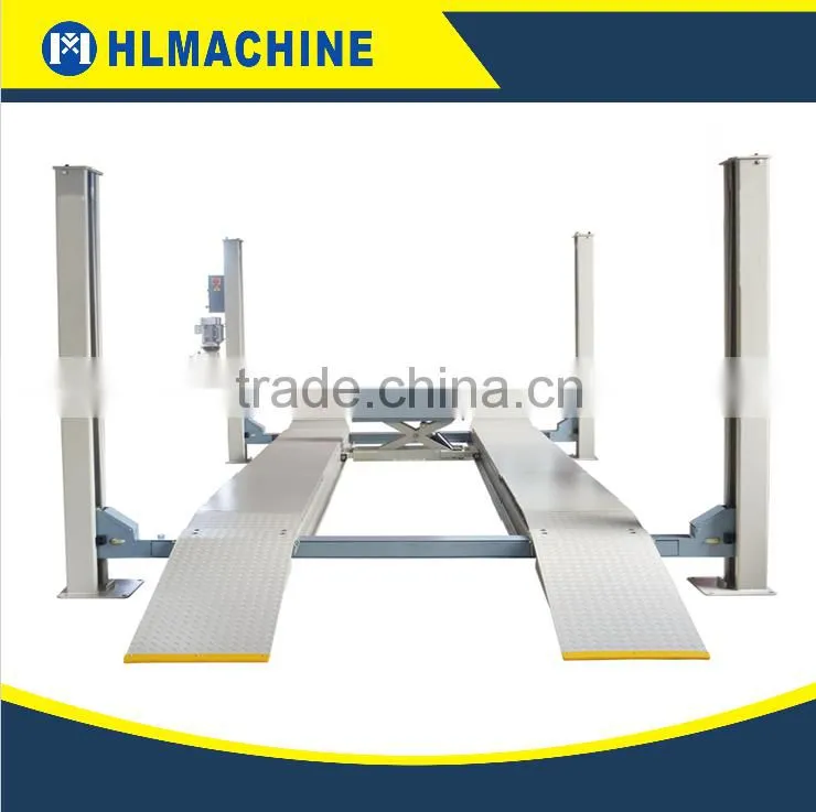 4000kg Alignment four post car lift original manufacturer CE certificate