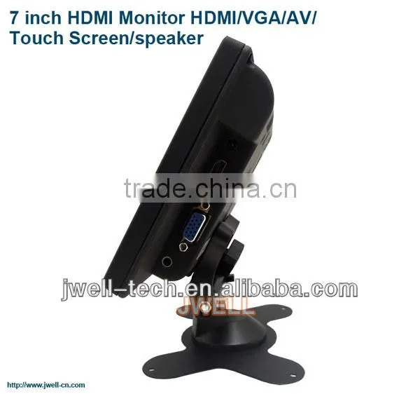 7 inch 4 wire resistive touch screen panel with vga input with BNC VGA AV