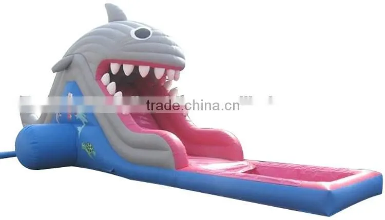 commercial grade inflatable water slides, whale water slide with pool