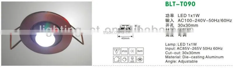 new 2013 led of ceiling lamp led downlight huizhuo lighting