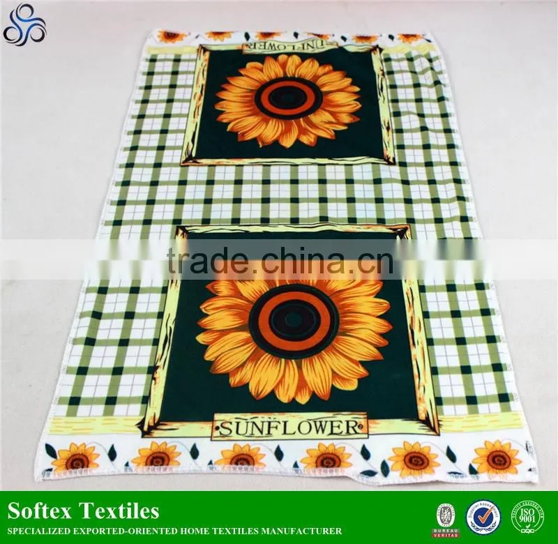 direct buy china 100% polyester custom pigment printed tea towels online