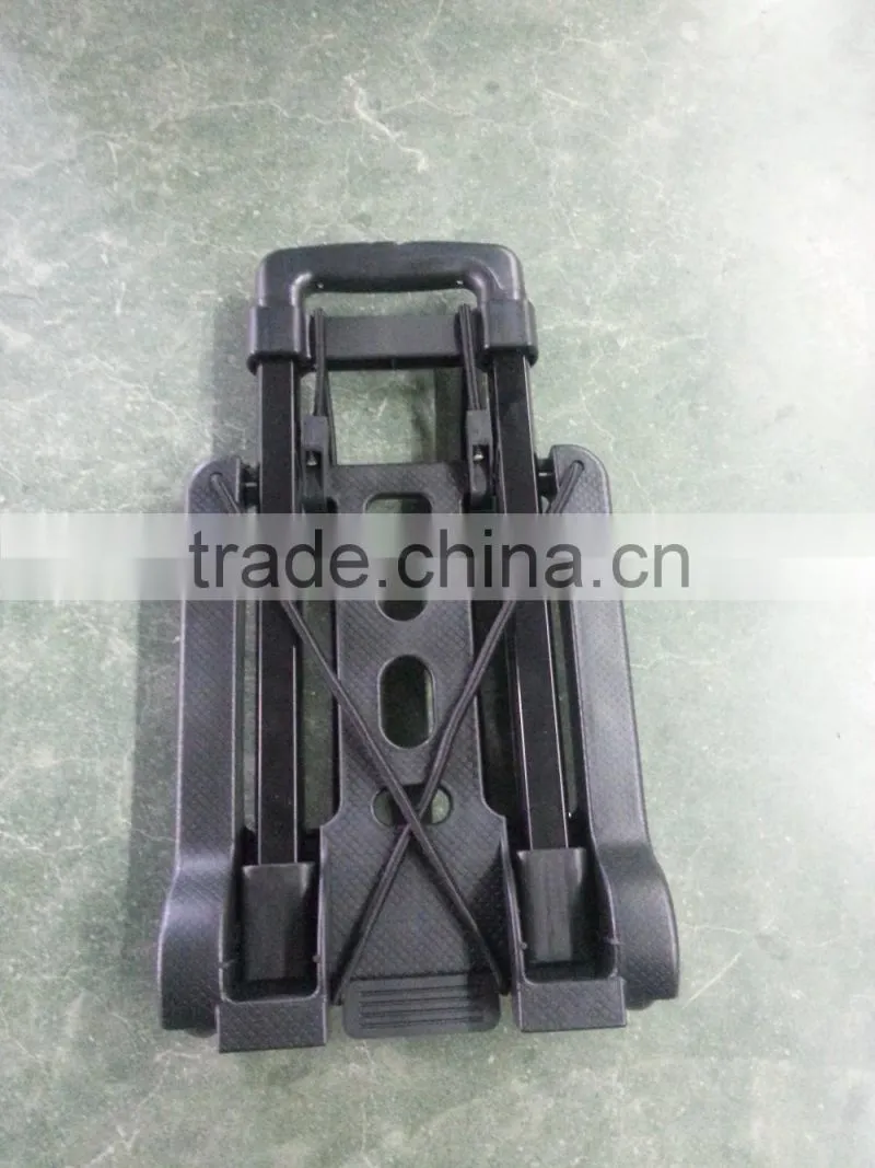 Plastic portable folding trolley