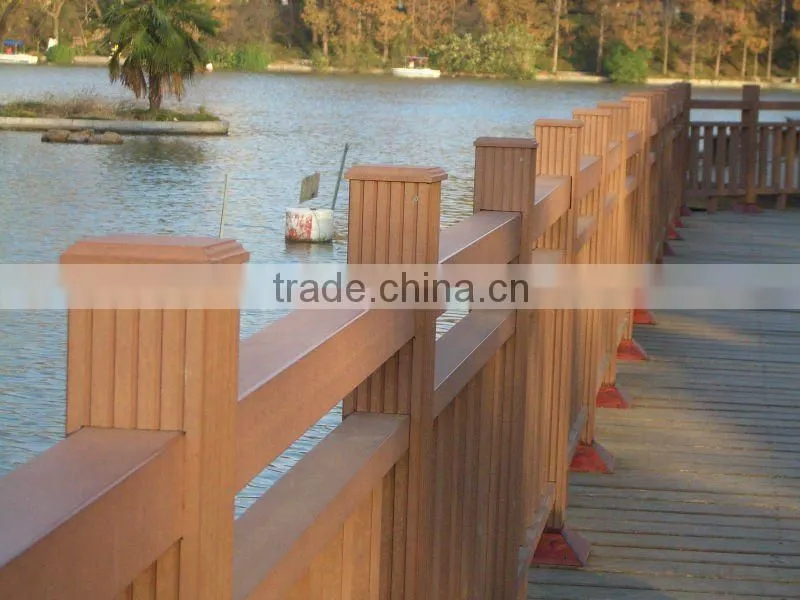 High quality wpc railing bar 80x40mm