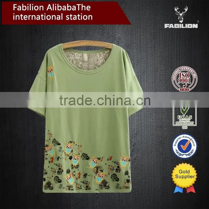 Literature and art of cotton print women cultivate one's morality short sleeve thin half sleeve of fat women t shirt