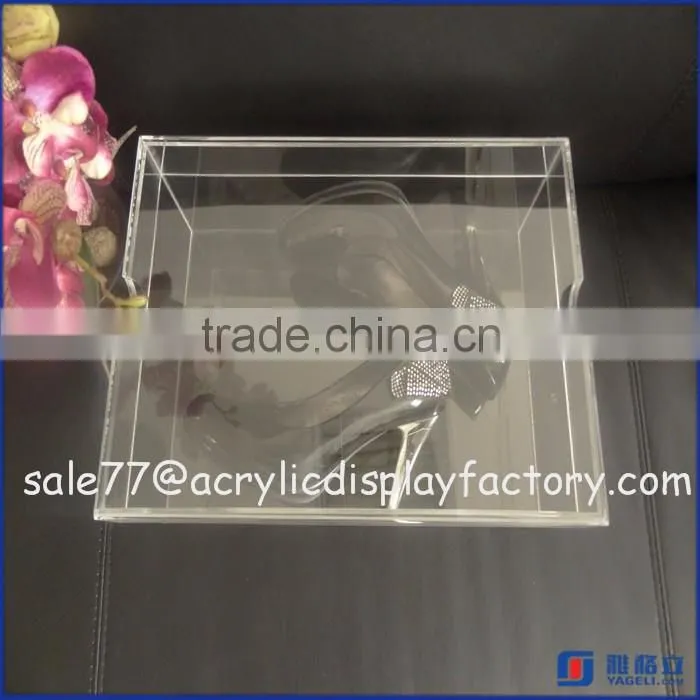 wholesale cheap clear acrylic shoe sneaker box