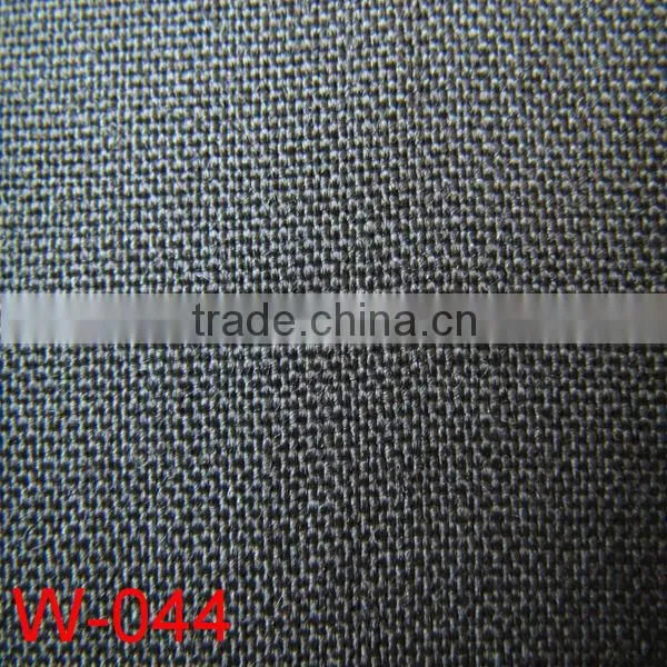 Yarn Dyed Black Woolen Suiting Fabric