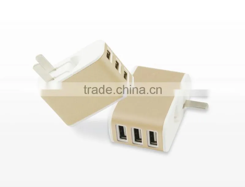 5V 3.1A Triple USB Port Wall Home Travel AC USB Charger Adapter