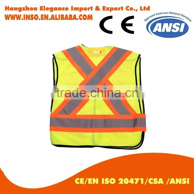 Best Selling in China Hi Vis Public Safety Vest Canada market popular vest