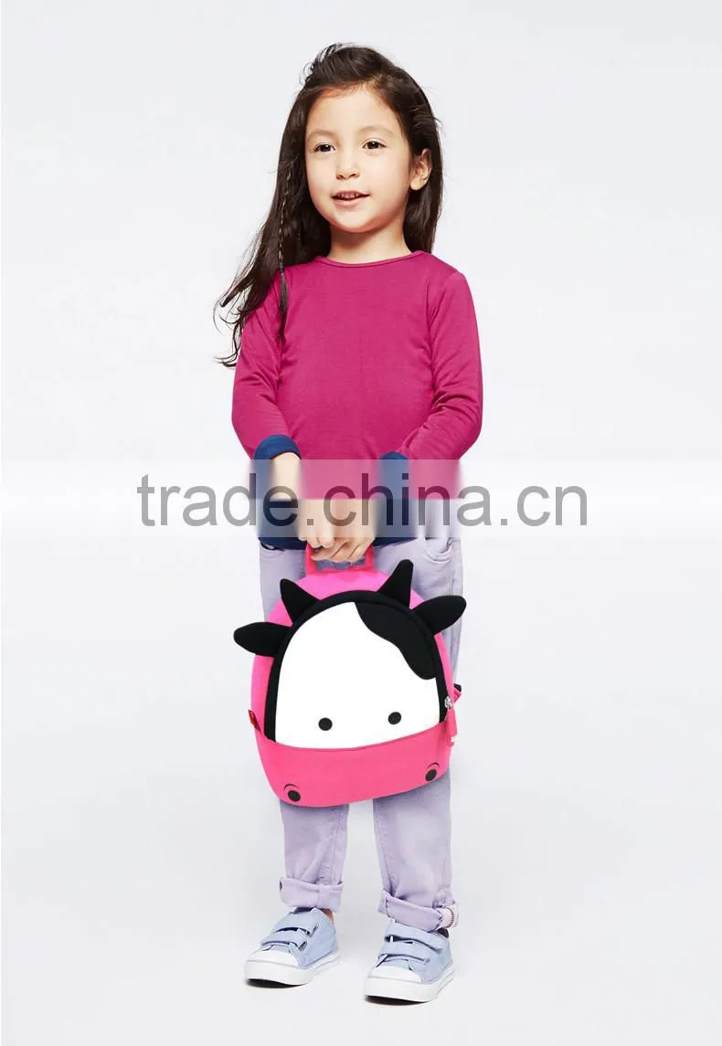 2016 New Kids Animal Cow Backpack Lightweight Kids Backpack Bag New Style School Bags