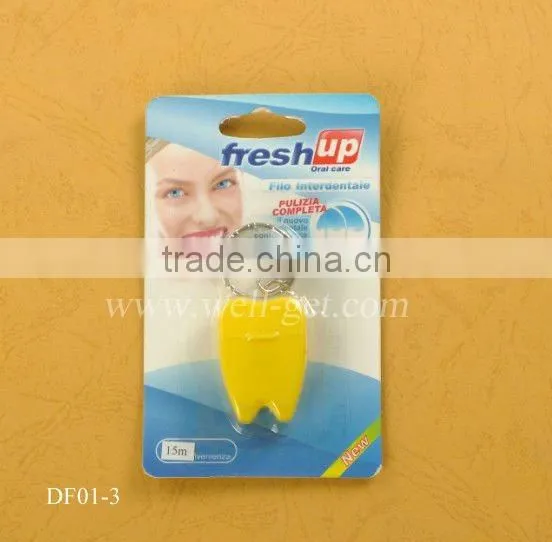 Dental floss with kinds of colors