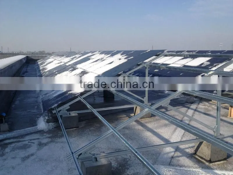 Flat Roof aluminium solar mounting system bracket use to solar panel mount
