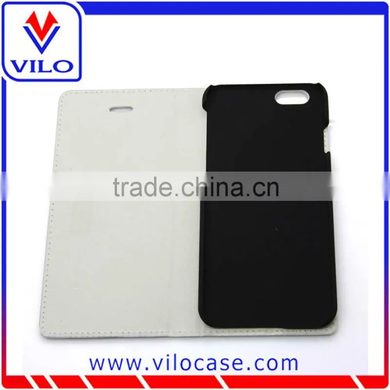Magnet design flip leather case cover for Iphone 6