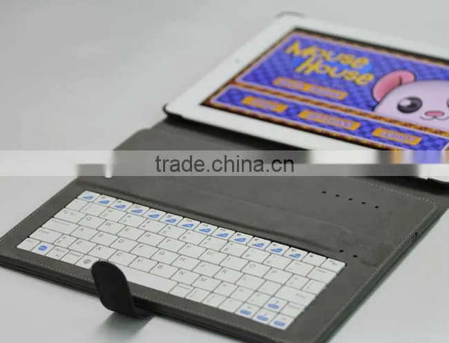 Detachable 4 in 1 Solar Power Leather Case with Bluetooth Keyboard